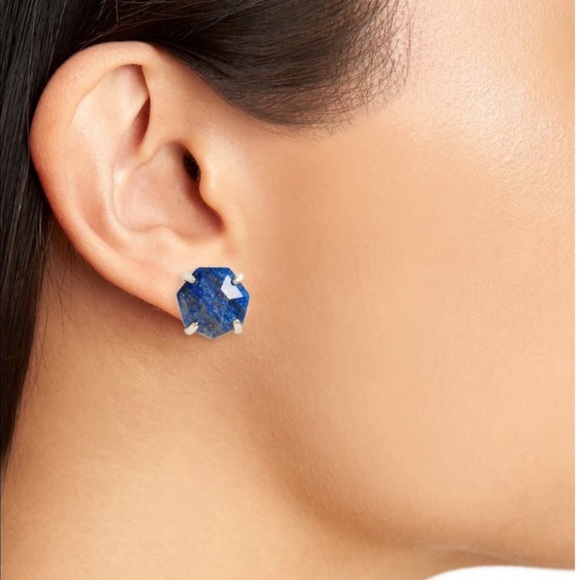 Kendra Scott Blue Oversized Stud Earrings NWT - Picture 3 of 15